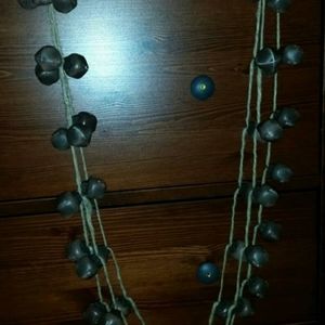 Festive Black Bell Garland